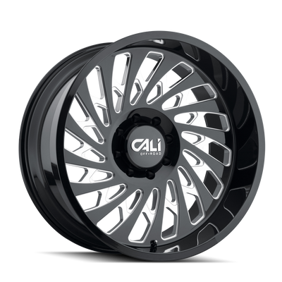 Cali Off-Road SWITCHBACK 9108 Gloss Black Milled wheel