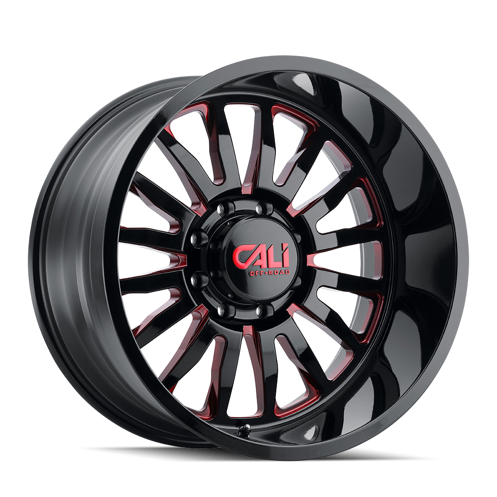 Cali Off-Road SUMMIT 9110 Black Milled Prism R wheel