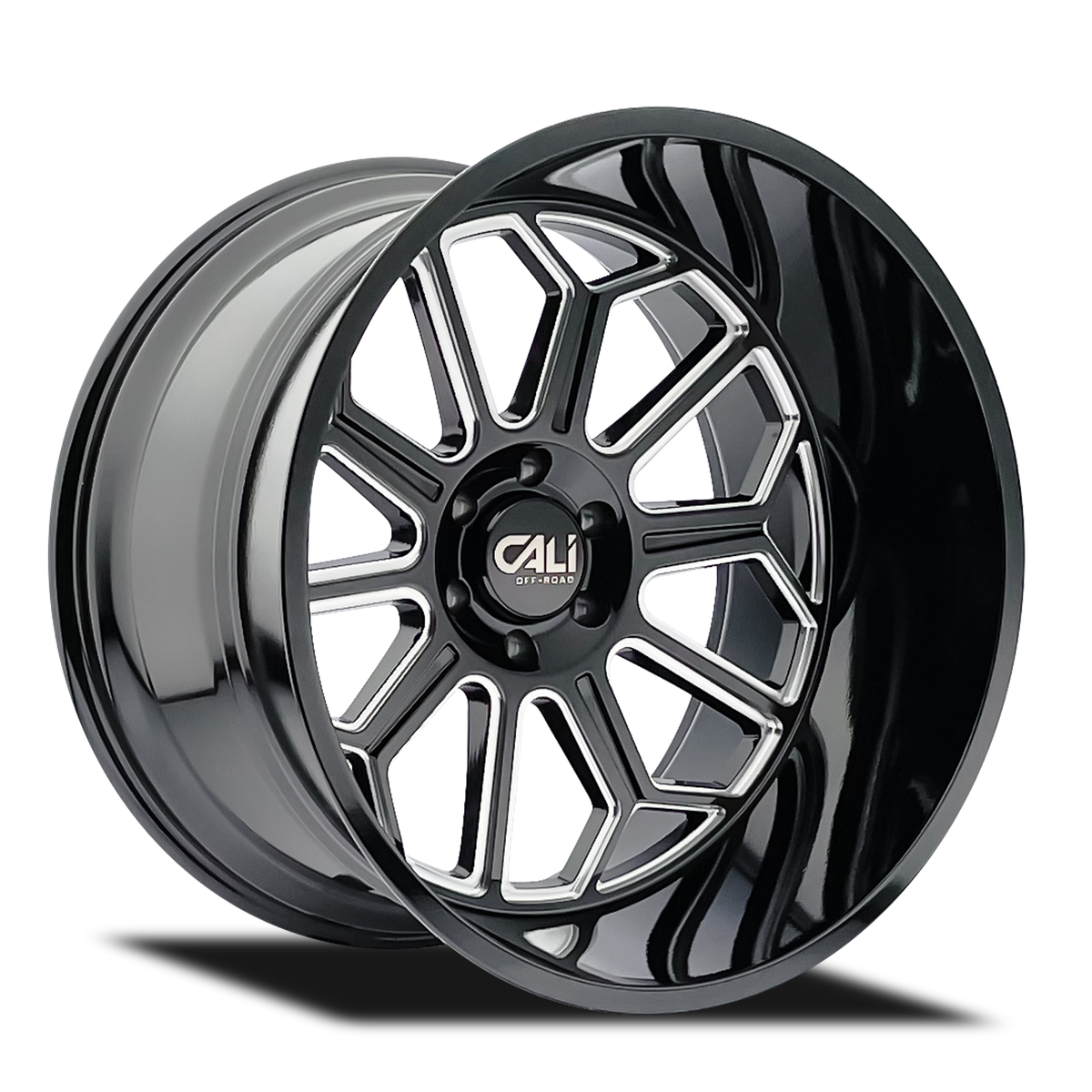 Cali Off-Road AUBURN 9117 Gloss Black Milled wheel