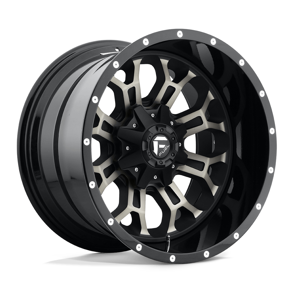 Fuel 2PC D268 CRUSH Black wheel