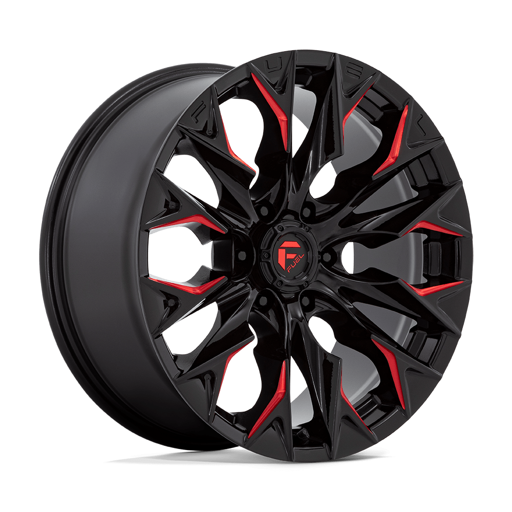 Fuel 1PC Flame 6 Black wheel
