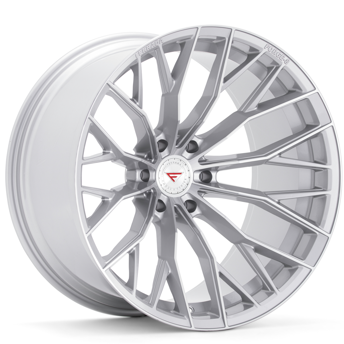 Ferrada FTR9 wheel in Silver with Machined Spokes finish
