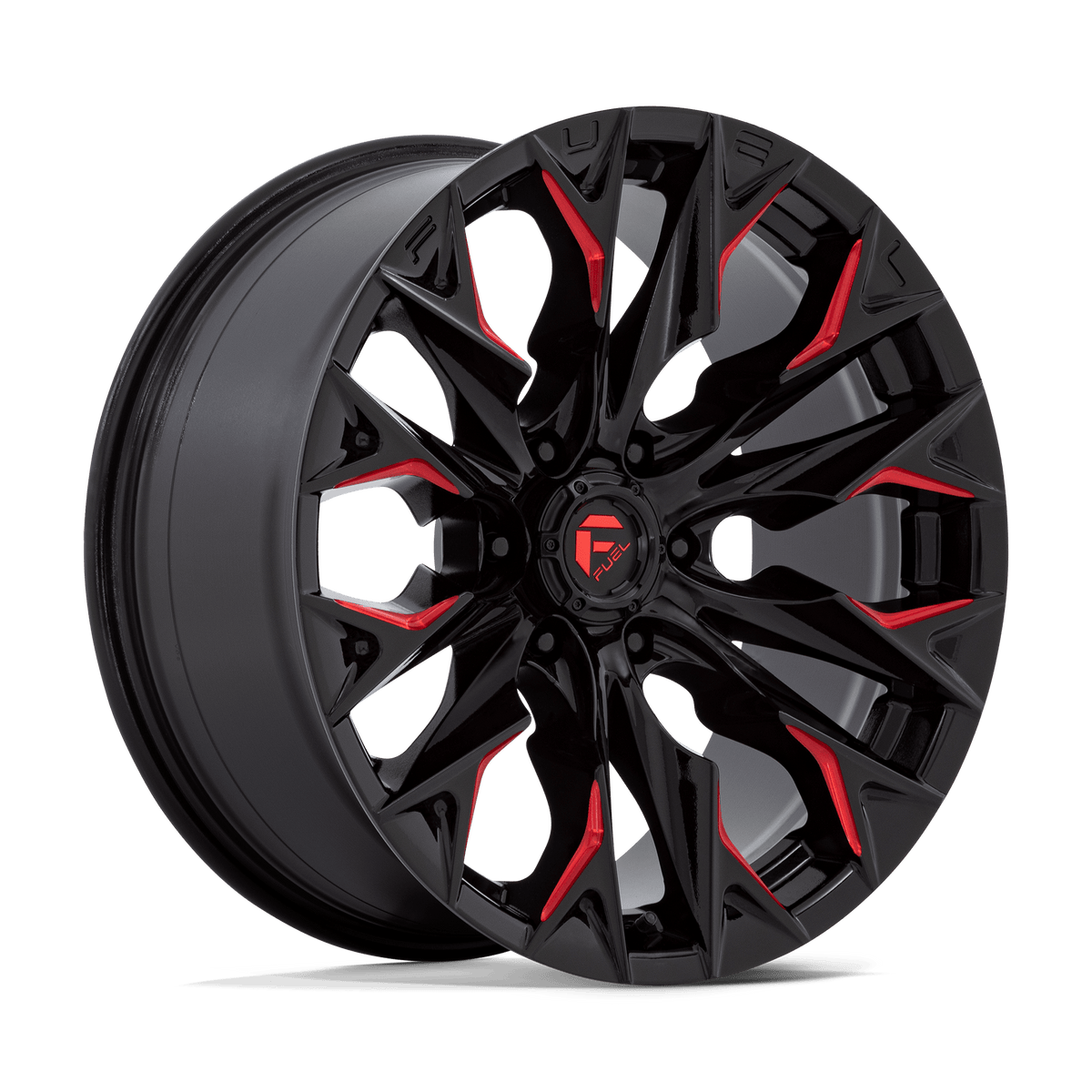 Fuel 1PC Flame 6 Black wheel