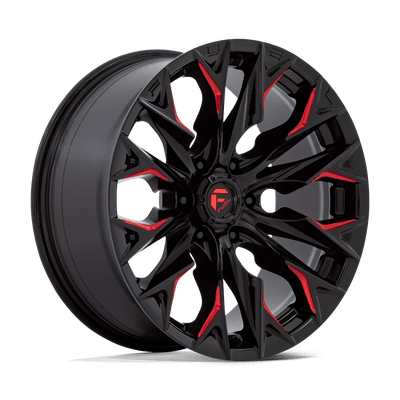 Fuel 1PC Flame 6 Black wheel