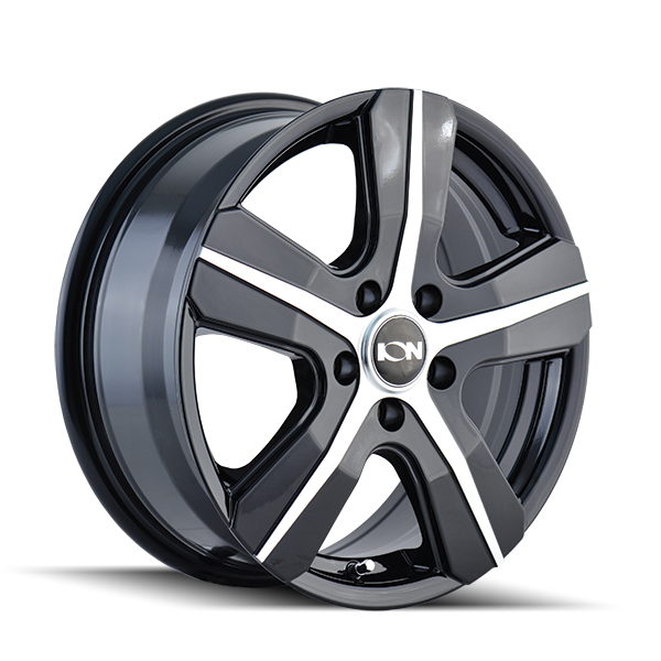 Ion 101 Gloss Black Machined wheel