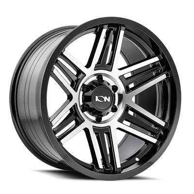 Ion 147 Gloss Black Machined wheel