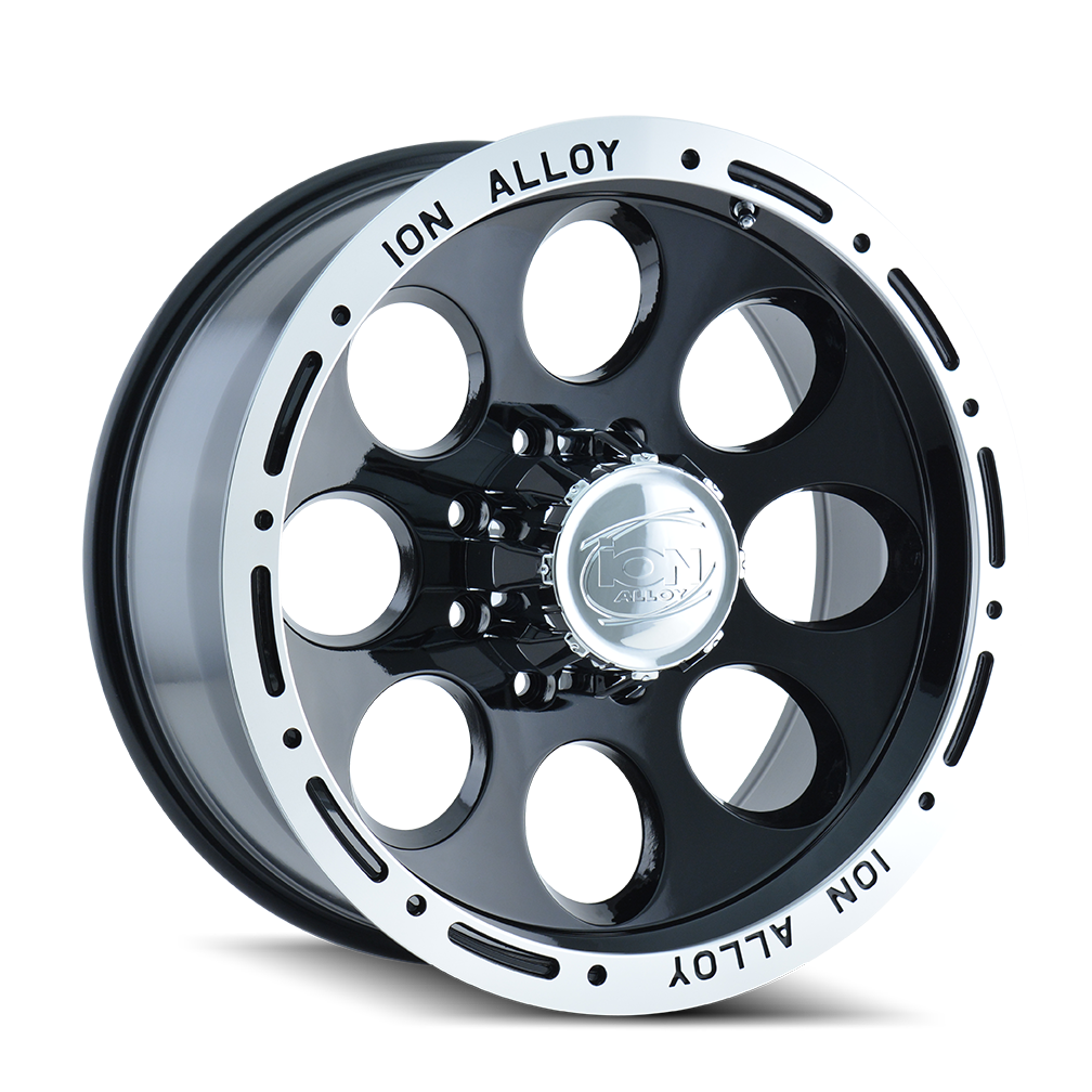 Ion 174 Gloss Black Machined wheel