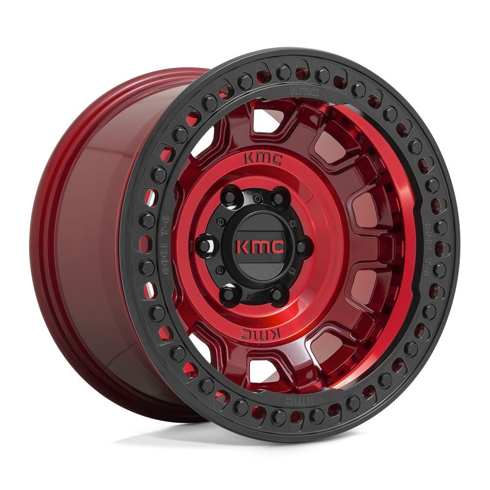 KMC KM236 TANK BEADLOCK Red wheel
