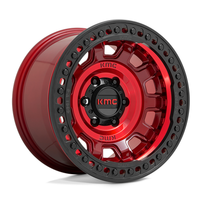 KMC KM236 TANK BEADLOCK Red wheel