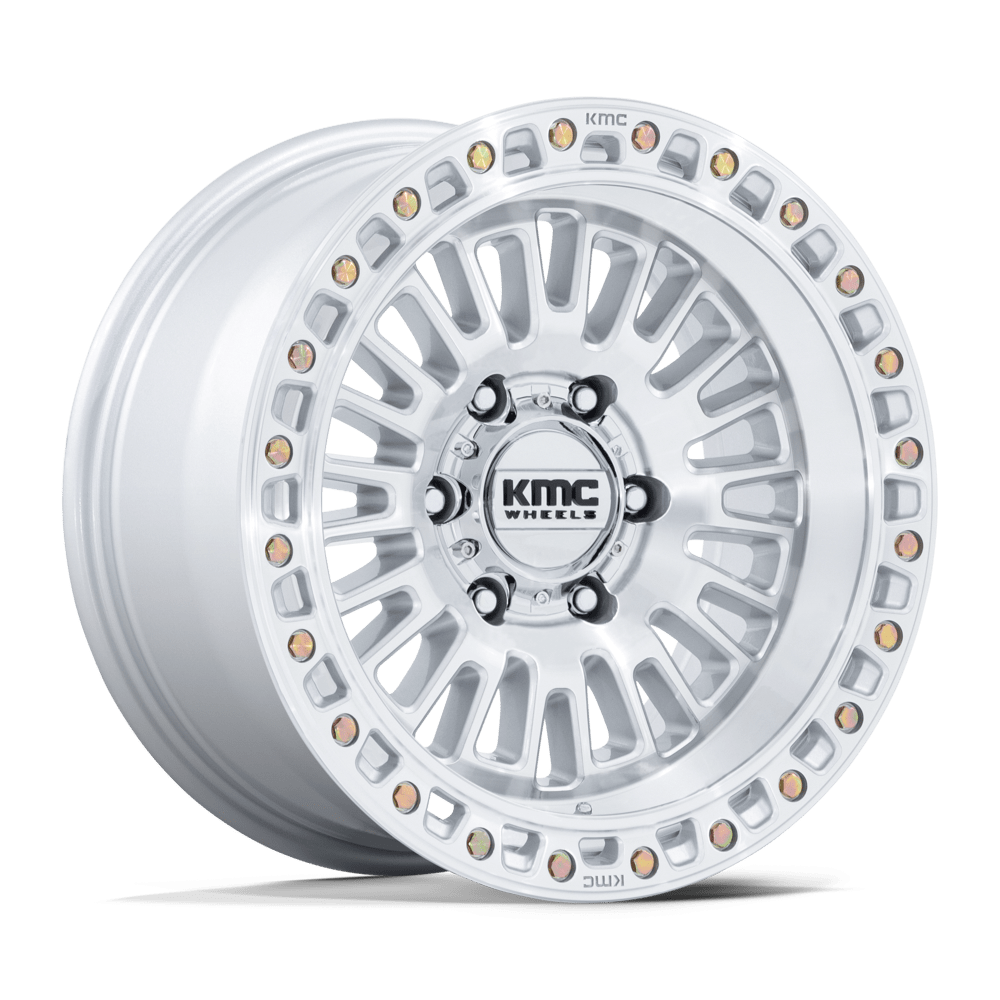 KMC KM554 AZTEC Silver wheel