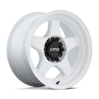 KMC KM728 LOBO White wheel