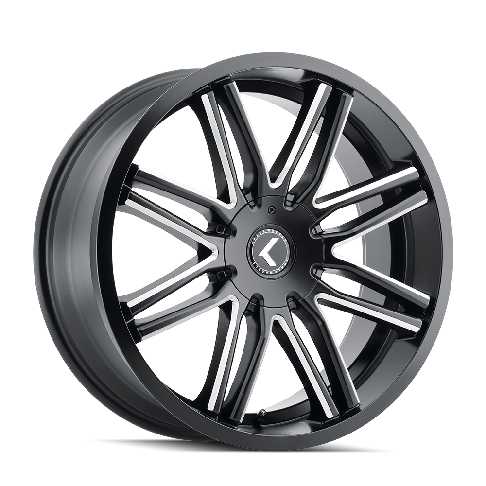 Kraze CRAY KR141 Gloss Black Milled wheel