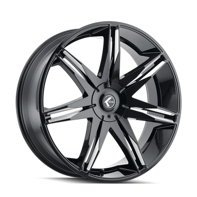 Kraze EPIC KR143 Gloss Black Milled wheel