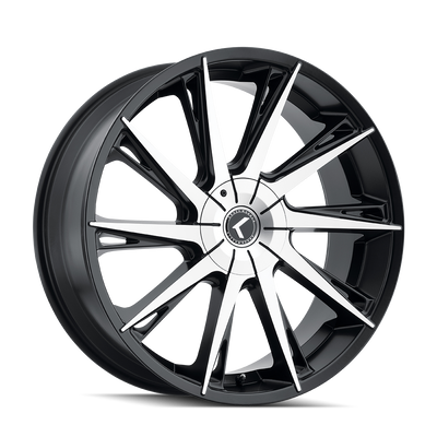 Kraze SWAGG KR144 Gloss Black Machined wheel