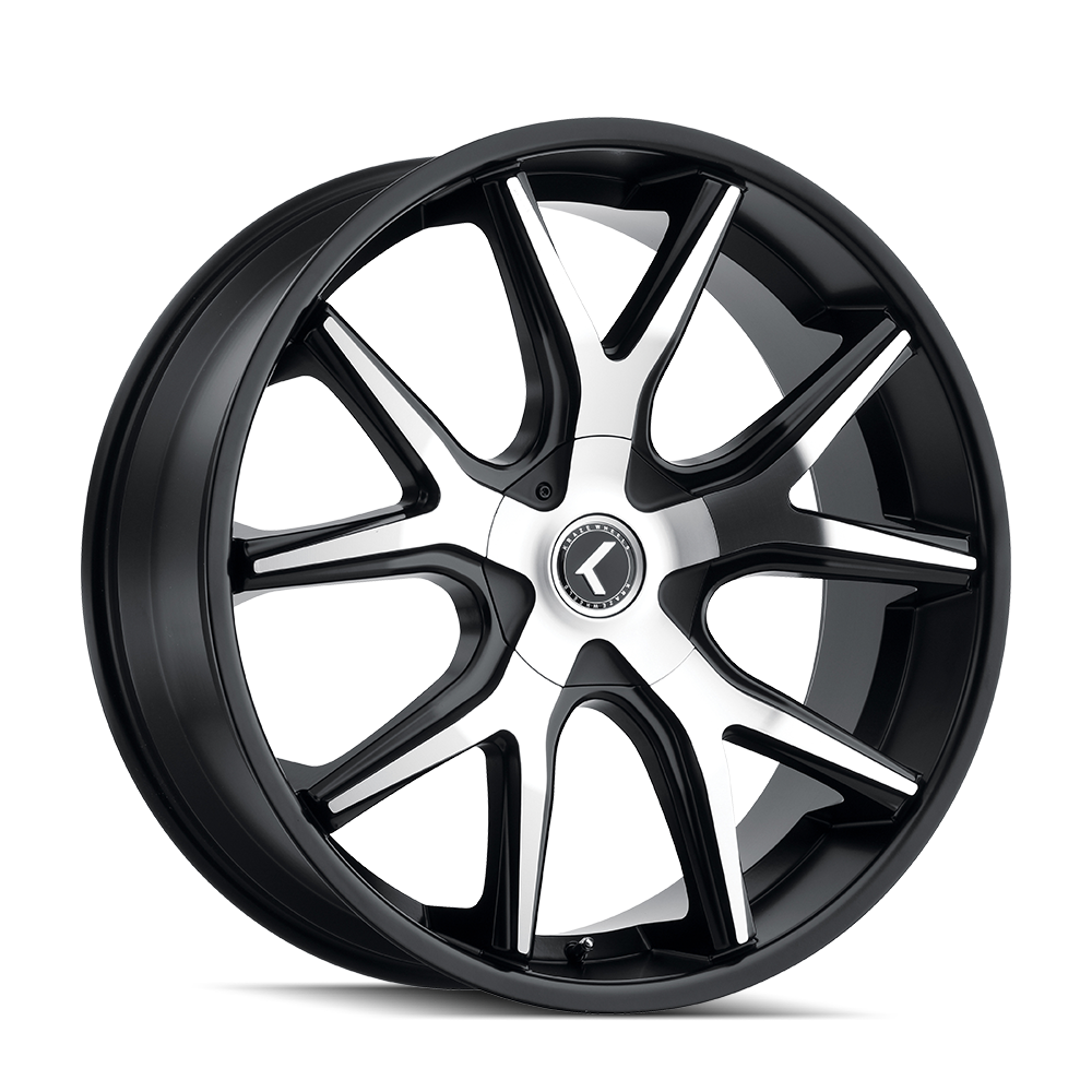 Kraze SPLTZ KR146 Gloss Black Machined wheel