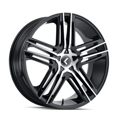 Kraze HELLA KR157 Gloss Black Machined wheel