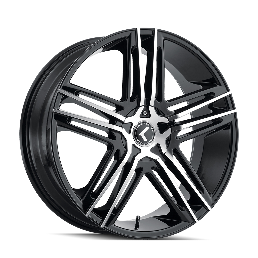 Kraze HELLA KR157 Gloss Black Machined wheel