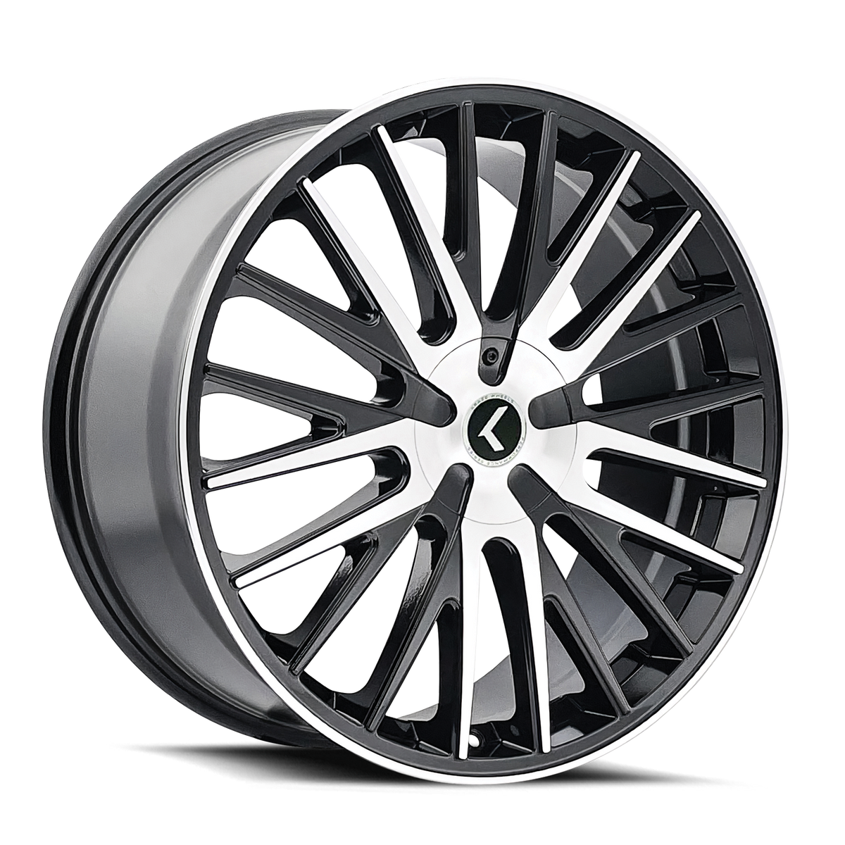 Kraze DOUBLE DOWN KR185 Gloss Black Machined wheel