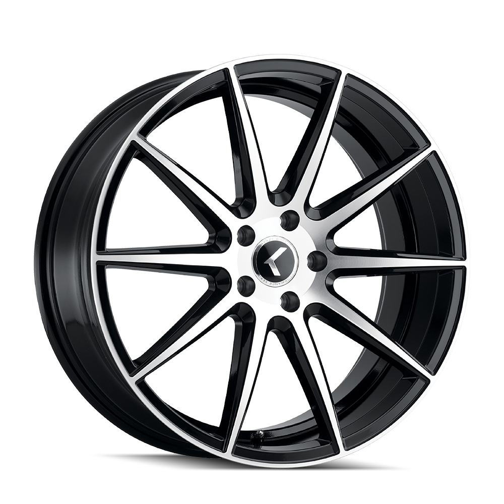 Kraze COSMOS KR194 Gloss Black Machined wheel
