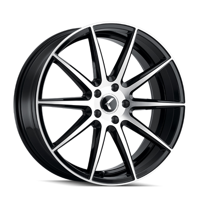 Kraze COSMOS KR194 Gloss Black Machined wheel