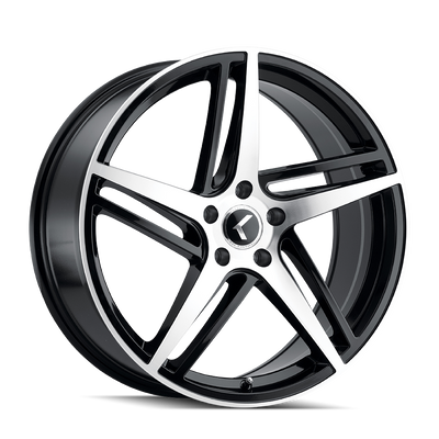 Kraze Milano Black with Machined wheel
