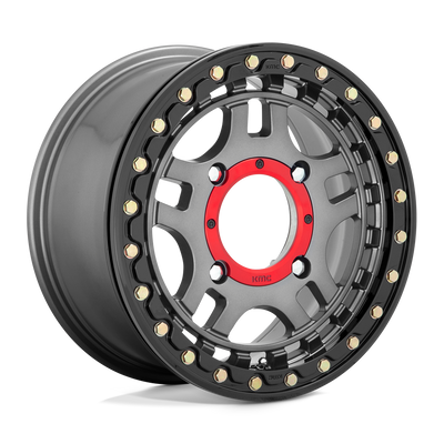 KMC Powersports KS240 RECON BEADLOCK Gray wheel