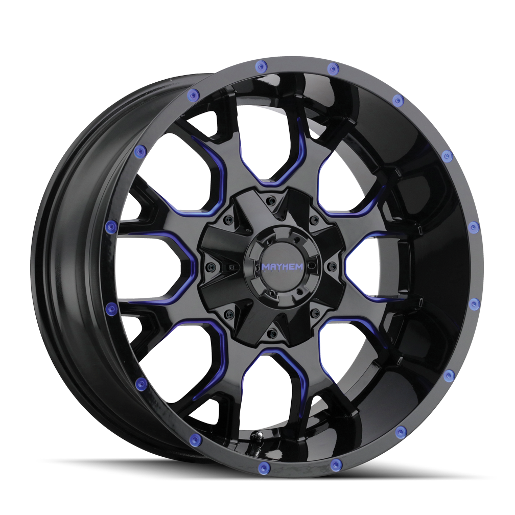 Mayhem Warrior Black with Milled Bl wheel