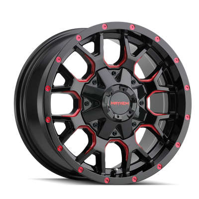 Mayhem WARRIOR 8015 Black Milled Prism R wheel