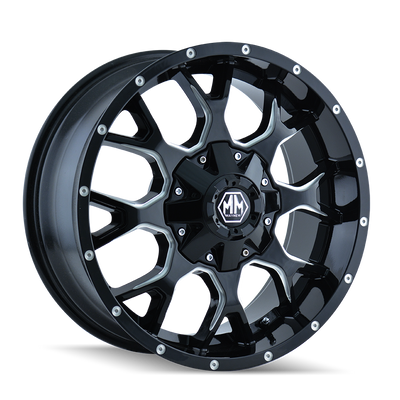 Mayhem WARRIOR 8015 Gloss Black Milled wheel