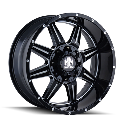 Mayhem MONSTIR 8100 Gloss Black Milled wheel
