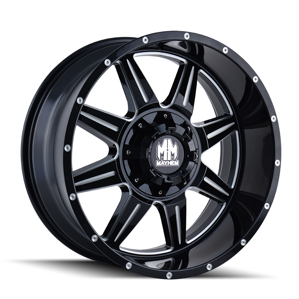 Mayhem MONSTIR 8100 Gloss Black Milled wheel