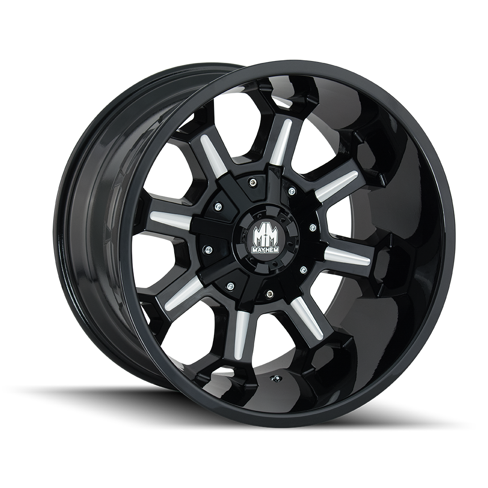 Mayhem COMBAT 8105 Gloss Black Milled wheel
