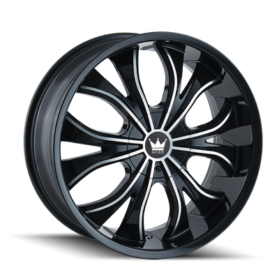 Mazzi HUSTLER 342 Gloss Black Machined wheel