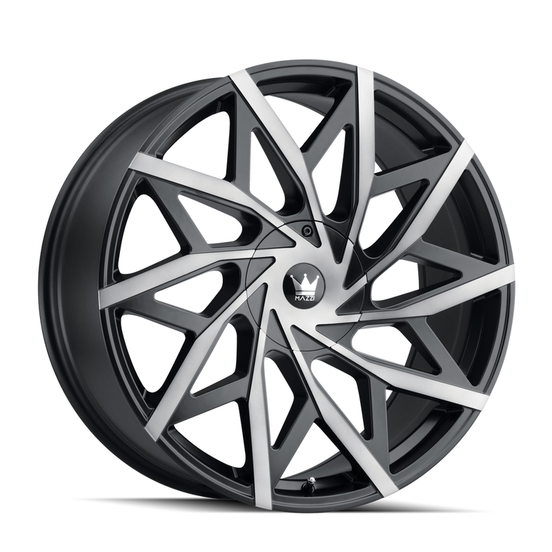Mazzi Big Easy 372 18x8 Matte Black Machined with Dark premium aftermarket wheel