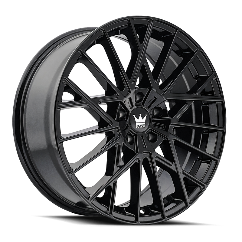 Mazzi Jinx 378 20x8.5 Gloss Black premium Euro wheel 5x112