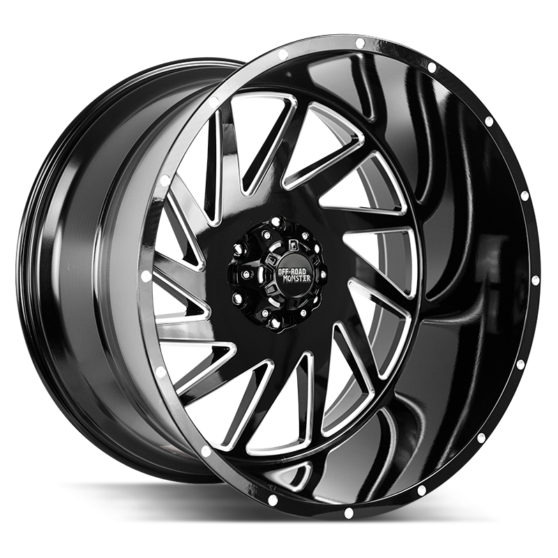 Off Road Monster M12 Black Milled wheel