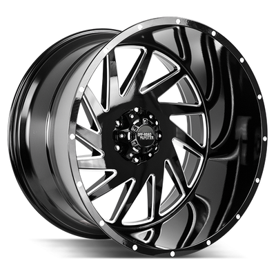 Off Road Monster M12 Black Milled wheel
