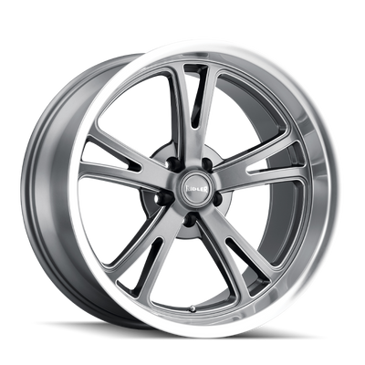 Ridler 606 Gloss Grey Machined wheel