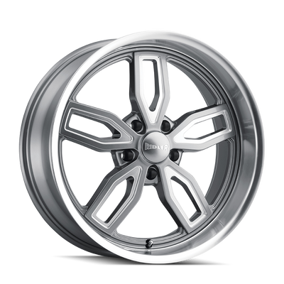 Ridler Style 608 Gray with Milled Spo wheel