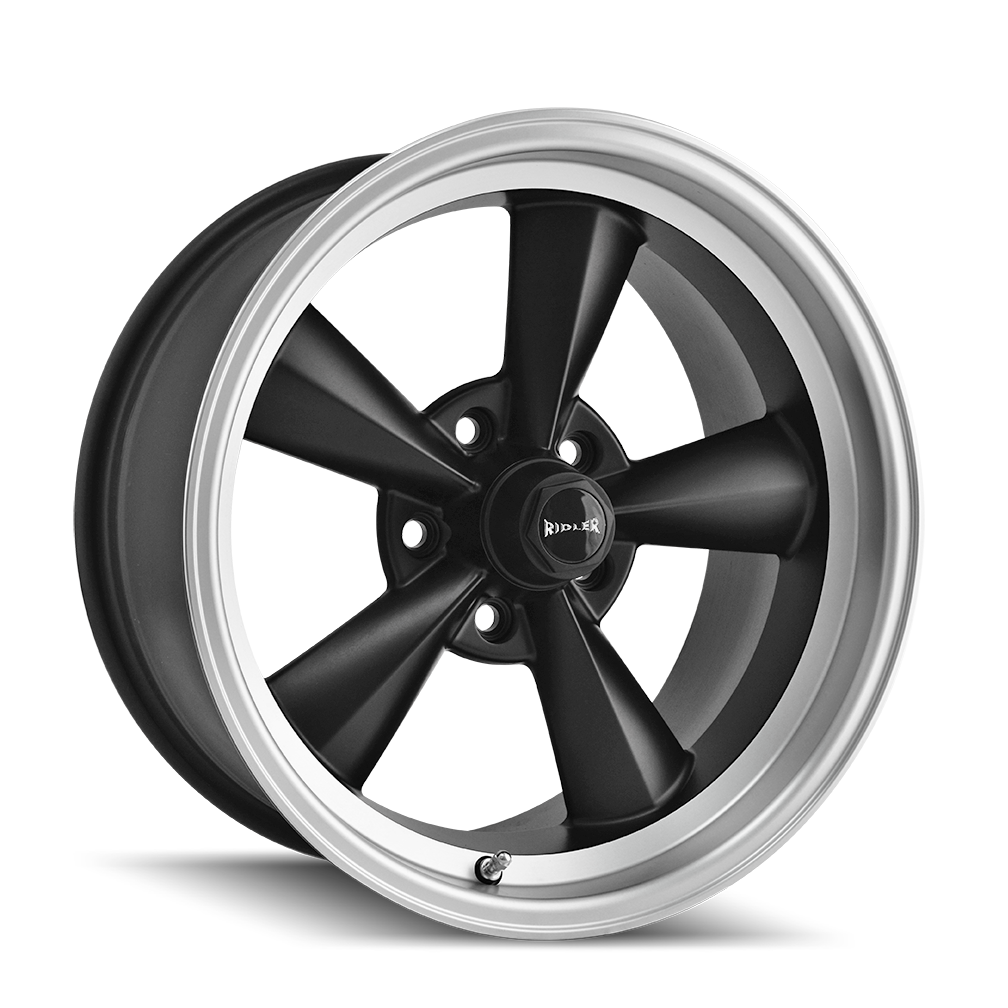 Ridler 675 Matte Black Machined wheel