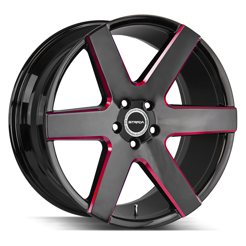 Strada Coda S60 Black/Red wheel