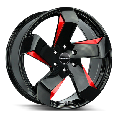 Strada Coltello S65 Black/Red wheel