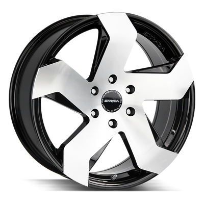Strada Coltello Black Machined wheel