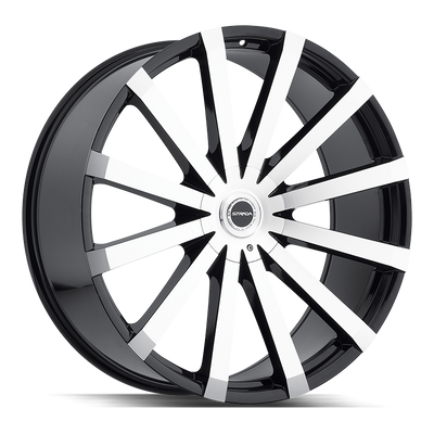 Strada Gabbia Black Machined wheel