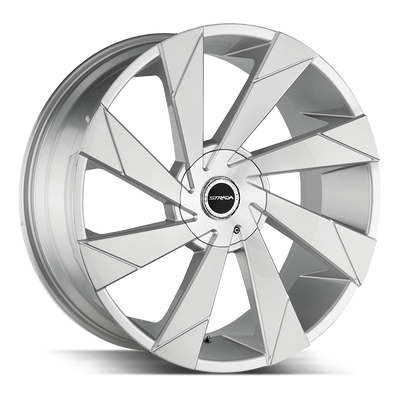 Strada Moto Brushed Silver wheel