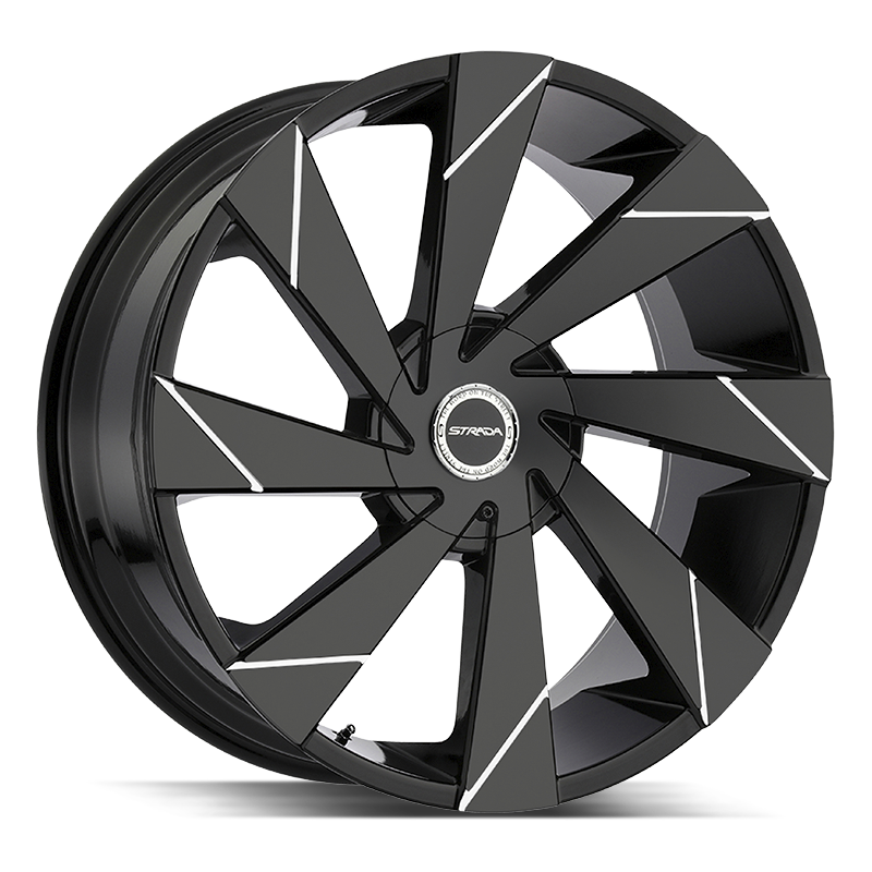 Strada Moto Black Milled wheel