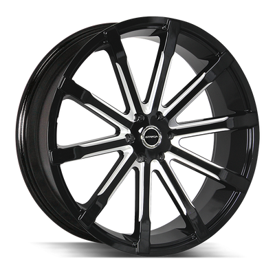 Strada Osso Black Milled wheel