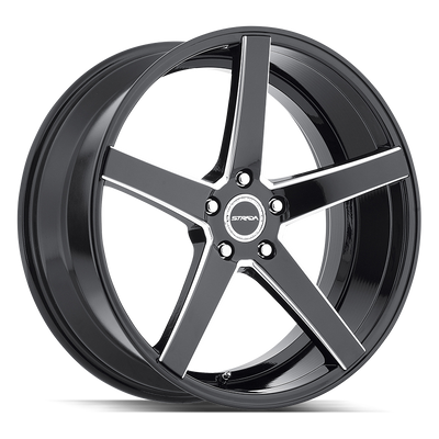 Strada Perfetto Black Milled wheel