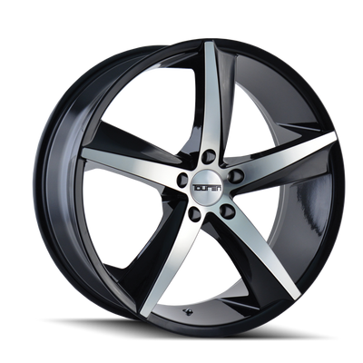 Touren TR72 3272 Gloss Black Machined wheel