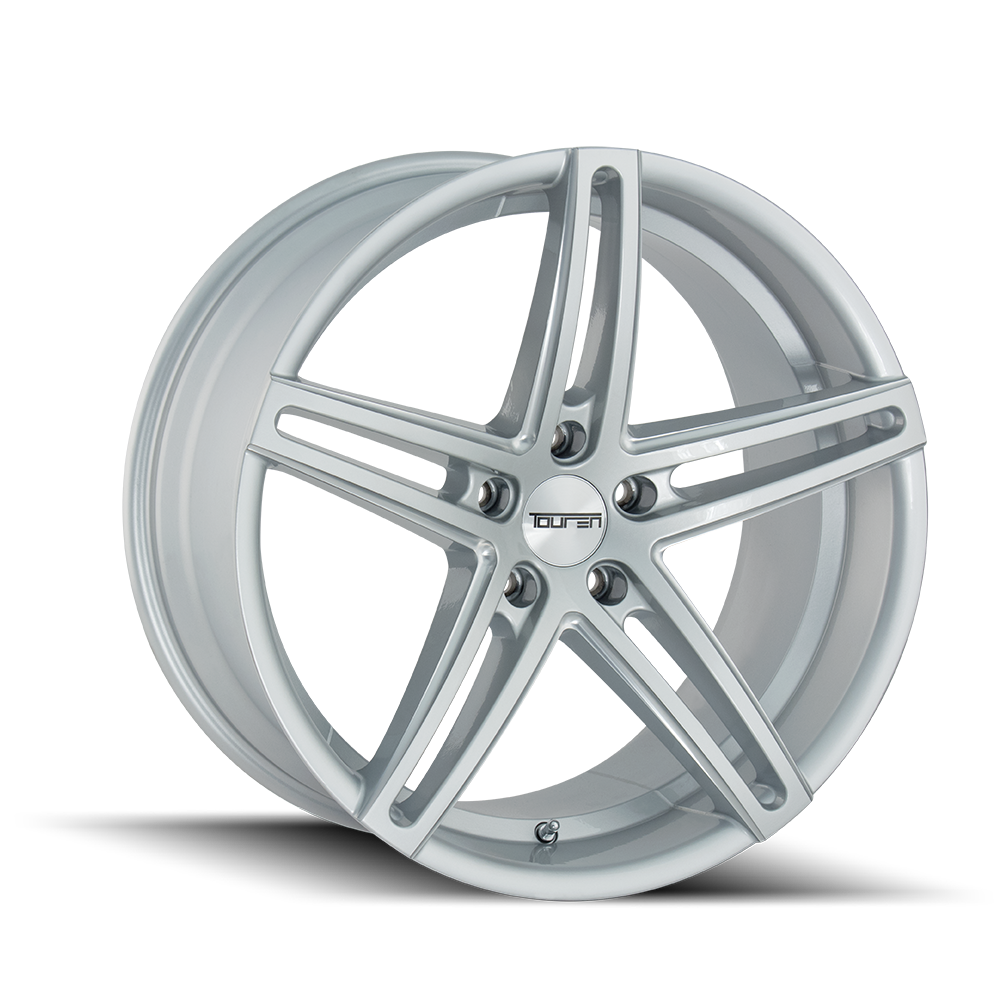 Touren TR73 3273 Gloss Silver Milled wheel